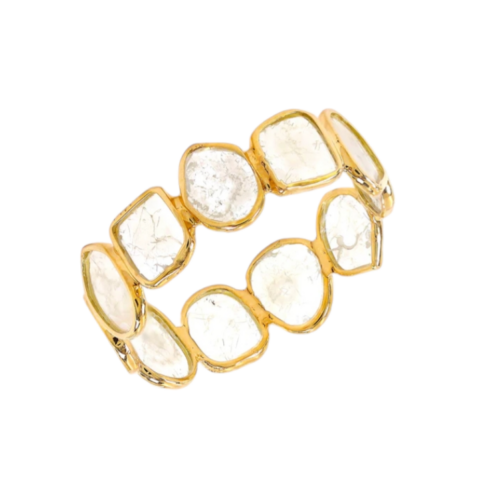 Slice Diamond Band Ring in 14K Yellow Gold